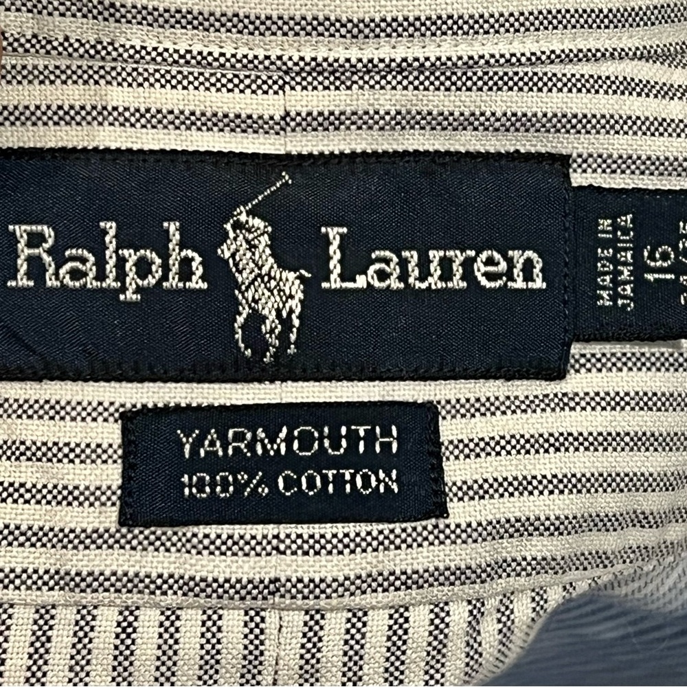 Ralph Lauren Black and White Casual Button Down Shirt